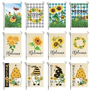 Garden Flags Double Sided Sunflower Flag 12x18 Inch (3045cm) Garden Flag Small Yard Flag for Outdoor Decorations miniinthebox