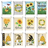 Garden Flags Double Sided Sunflower Flag 12x18 Inch (3045cm) Garden Flag Small Yard Flag for Outdoor Decorations miniinthebox - thumbnail