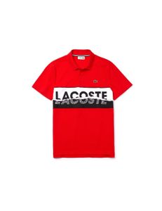 Lacoste Sport Graphic Print Ultra-Light Cotton Polo Shirt