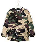 Msgm Kids hooded parka - Green