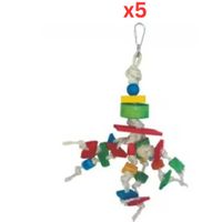 Nutrapet Hanging Bird Toy L25xH7Cms (Pack Of 5)