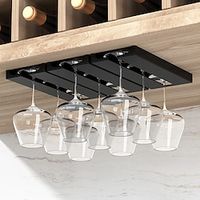 3pcs Creative Red Wine Cup Holder Hanging Cup Holder Household Wine Cup Plastic Hanger Wine Cabinet High Cup Inverted Hanger Lightinthebox - thumbnail
