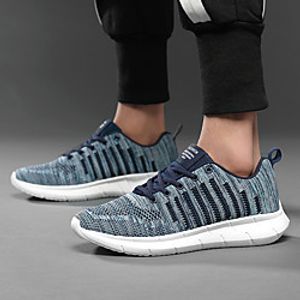 Men's Trainers Athletic Shoes Vintage British Athletic Outdoor Running Shoes Walking Shoes Mesh Non-slipping Wear Proof Blue Burgundy Black Fall Spring miniinthebox