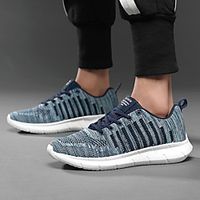 Men's Trainers Athletic Shoes Vintage British Athletic Outdoor Running Shoes Walking Shoes Mesh Non-slipping Wear Proof Blue Burgundy Black Fall Spring miniinthebox - thumbnail