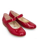 Patent Leather Ballet Shoes - Red - thumbnail