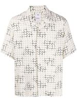 visvim Free Edge lattice print shirt - NEUTRALS - thumbnail