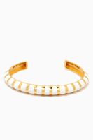 Jelly Roll Cuff Bracelet in 24k Gold Plated Sterling Silver Jelly Roll Cuff Bracelet in 24k Gold Plated Sterling Silver