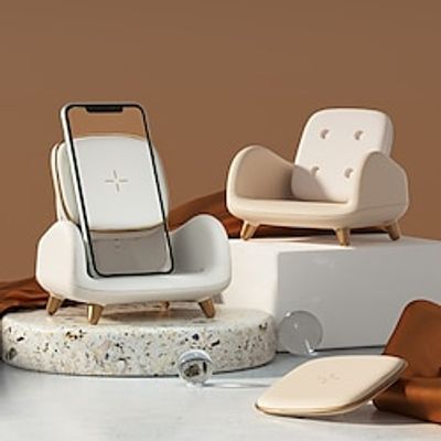 Sofa Chair Wireless Charger Portable Wireless Charging Stand Parts Detachable Function Can Be Separated Automatically Stops Charging At Night miniinthebox
