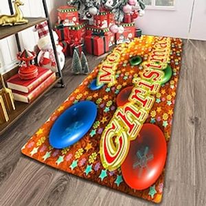Christmas Floor Mat Door Mat Hallway Carpets Area Rugs Washable for Bedroom Living Room Kitchen Bathroom Anti-Slip Floor Mats miniinthebox