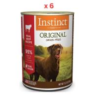 Instinct Original Real Beef Recipe Wet Dog Food Box 6x375G