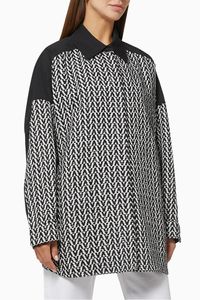 Pea Coat in Valentino Optical Bouclé