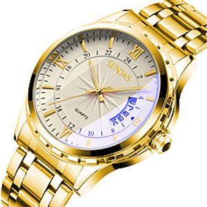 sanda men's watch stainless steel business waterproof watch quartz miniinthebox