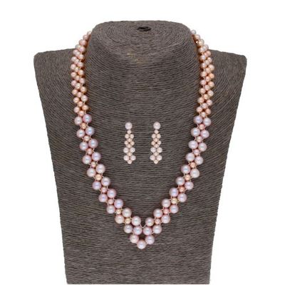 Sri Jagdamba Pearls Gianna 1 Line Pearl Set - JPSEP-20-282
