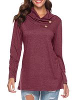 Heap Collar Print Long Sleeve T-shirt - thumbnail