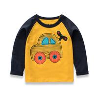 Car Pattern Boys Long Sleeve Tops - thumbnail