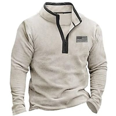 Men's Sweatshirt Polar Fleece Zip Up Sweatshirt Beige Standing Collar National Flag Patchwork Sports Outdoor Daily Holiday Vintage Streetwear Casual Fall Winter Clothing Apparel Hoodies miniinthebox Men's Sweatshirt Polar Fleece Zip Up Sweatshirt Beige Standing Collar National Flag Patchwork Sports Outdoor Daily Holiday Vintage Streetwear Casual Fall Winter Clothing Apparel Hoodies miniinthebox