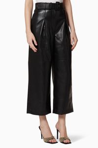 Faux Leather Culottes