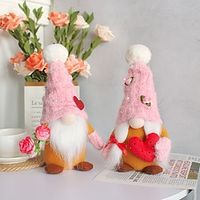 Mother's Day Knitted Hat Doll Figurine: Adorable Holiday Faceless Elderly Doll and Rudolf Toy Ornament, Perfect for Festive Decoration Lightinthebox