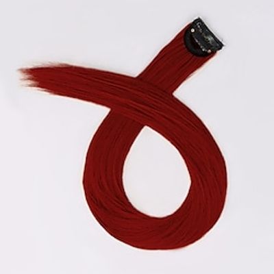 Synthetic Extentions Straight Natural Straight Synthetic Hair Long 24 inch Hair Extension Clip In  On 1PC Soft Silky Smooth Women's All  Heat Resistant Lightinthebox