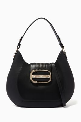 Luna Large Hobo Bag in Calfskin Leather