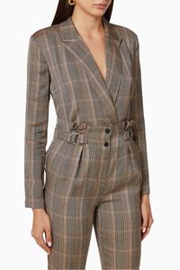 Dedicato 2 Check Jumpsuit Dedicato 2 Check Jumpsuit