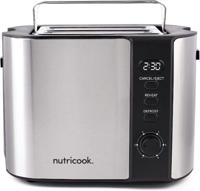 Nutricook 2 Slice Digital Toaster 800Watt, Black - NC-T102S