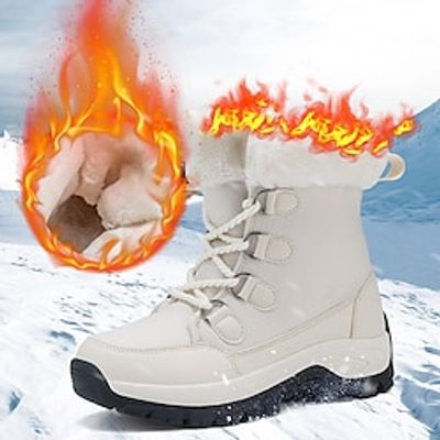 Men's Boots Snow Boots Plus Size Winter Boots Fleece lined Hiking Cycling Shoes Casual Outdoor Daily Faux Leather Warm Comfortable Slip Resistant Booties / Ankle Boots Lace-up Black Beige Gray Winter miniinthebox Men's Boots Snow Boots Plus Size Winter Boots Fleece lined Hiking Cycling Shoes Casual Outdoor Daily Faux Leather Warm Comfortable Slip Resistant Booties / Ankle Boots Lace-up Black Beige Gray Winter miniinthebox