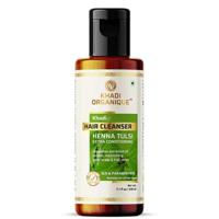 Khadi Organique Henna Tulsi Extra Conditiong Hair Cleanser( SLS & Paraben Free) 210ml