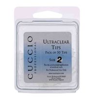 Cuccio Pro Ultraclear Tips # 2 50pcs Acrylic Nails