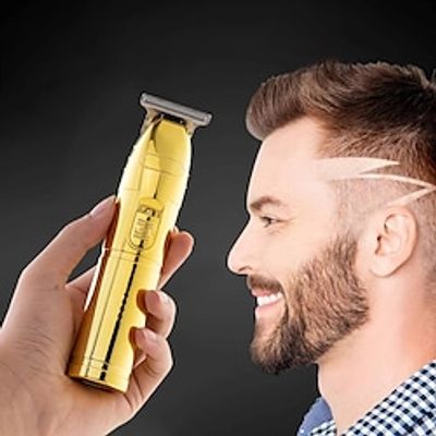 Professional Hair Trimmer Gold Clipper For Men Rechargeable Barber Cordless Hair Cutting T Machine Hair Styling Beard Trimmer Lightinthebox