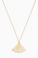 Bahar Diamond Necklace with Pearls in 18kt Yellow Gold, Medium Bahar Diamond Necklace with Pearls in 18kt Yellow Gold, Medium