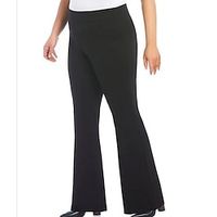 Women's Plus Size Pants Solid Color Casual Chino Holiday Weekend High Full Length Spring Summer Black L XL XXL 3XL 4XL Lightinthebox - thumbnail