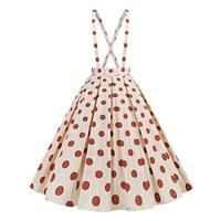 Polka Dots Retro Vintage 1950s Skirt Women's Valentine's Day Party / Evening Tea Party Casual Daily Skirt Lightinthebox