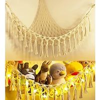 Animal Net or Hammock Toy Net Hammock, Corner Stuffed Animal Hammock Hanging Storage Holder, Nursery Play Room Bedroom Kid Room Decor miniinthebox - thumbnail