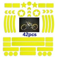 42pcs Car Reflective Tire Sticker Decoration Safety Self-adhesive Motorcycle Hub Tape Stickers Luminous Wheel, Car Body Sticker, No Damage to Car Lightinthebox - thumbnail