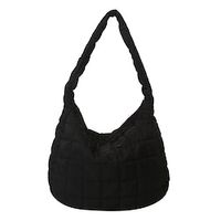 Women's Tote Crossbody Bag Nylon Daily Large Capacity Foldable Lightweight Black White miniinthebox