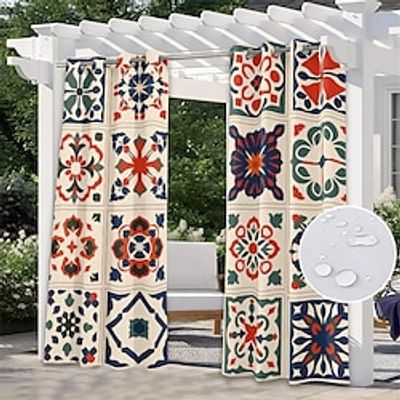 Waterproof Outdoor Curtain Privacy, Sliding Patio Curtain Drapes, Pergola Curtains Grommet For Gazebo, Balcony, Porch, Party Lightinthebox