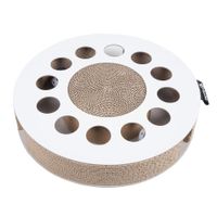 District 70 Whirl Cardboard Cat Scratch Toy - White