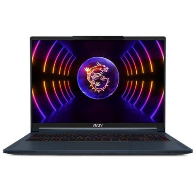 MSI Stealth 16 Studio, Core i9 13900H, 32GB RAM, 1TB SSD, 16 inch QHD With 240Hz, 8GB NVIDIA RTX4070, Window 11 Home, English-Arabic Keyboard, Gaming Laptop, Blue - A13VG 9S7-15F212-022