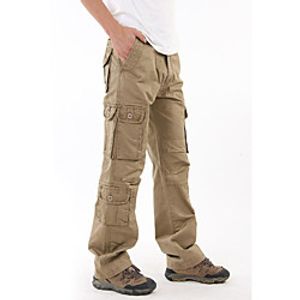 Men's Hiking Pants Trousers Hunting Pants Tactical Cargo Pants Dust Proof Quick Dry Breathable Wearproof Fall Spring Solid Colored Camo  Camouflage Cotton for Black Army Green Camouflage XS S M L XL Lightinthebox