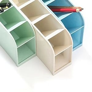 1pc Multi-layer Vertical Pen Organizer Storage For Office School Supplies Cosmetic Brush Storage Box Translucent Pen Storage Holder Lightinthebox