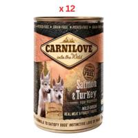 Carnilove Salmon & Turkey For Puppies (Wet Food Cans) 400g (Pack Of 12)