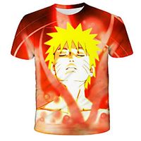 Inspired by Naruto Akatsuki Anime Cartoon Polyester / Cotton Blend 3D 3D Harajuku Graphic T-shirt For Women's / Men's miniinthebox - thumbnail