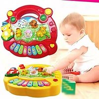 Farm Animal Sound Kids Piano Music Toy Musical Animals Sounding Keyboard Piano Baby Playing Type Musical Instruments Lightinthebox - thumbnail