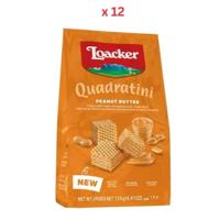 Loacker Quadrtn Peanut Butter Wafers 12X125G