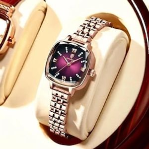 POEDAGAR High Quality Luxury Women Watch Stainless Steel Square Waterproof Quartz Ladies Wristwatches Dress Elegant Femme Clocks miniinthebox