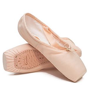 Girls' Ballet Shoes Pointe Shoes Ribbons Flat Heel Square Toe Almond Lace-up Kid's Children's Lace up  Practice Lightinthebox