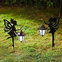 2pcs LED Solar Lamp Outdoor Fairy Lantern Light Waterproof Garden Landscape Lawn Stakes Lamps for Country Home Yard Decoration Lightinthebox