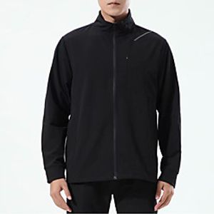 Men's Long Sleeve Running Jacket Full Zip Top Athletic Summer Spandex Quick Dry Moisture Wicking Breathable Gym Workout Running Active Training Jogging Exercise Sportswear Solid Colored Normal Army Lightinthebox