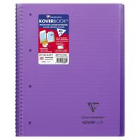 Clairefontaine Koverbook Wirebound Wraparound Opaque Polypro Notebook - 80 Lined Sheets (22.5 x 29.7 cm) - Purple - thumbnail